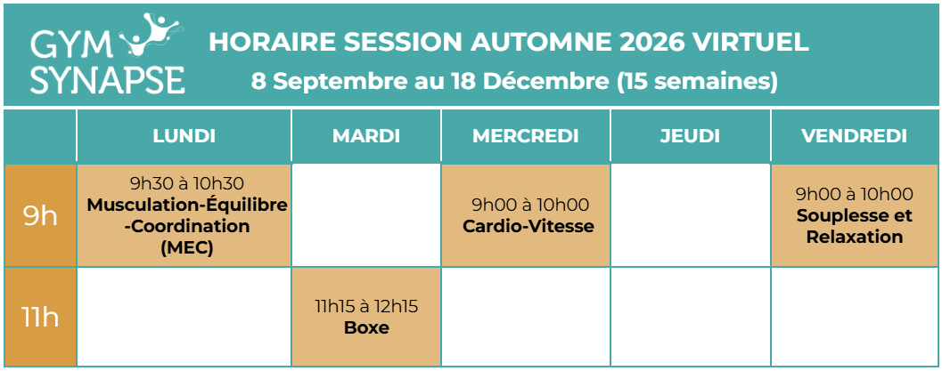 calendrier virtuel automne